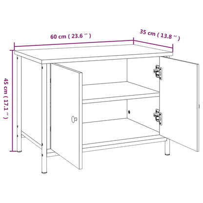 Móvel de TV Iris com 2 Portas de 60 cm - Carvalho - Design Moderno