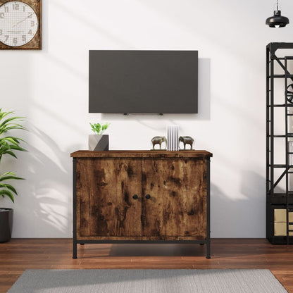 Móvel de TV Iris com 2 Portas de 60 cm - Madeira Rústica - Design Moderno