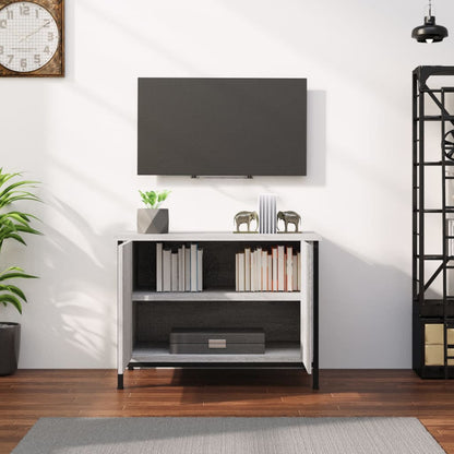 Móvel de TV Iris com 2 Portas de 60 cm - Cinzento - Design Moderno