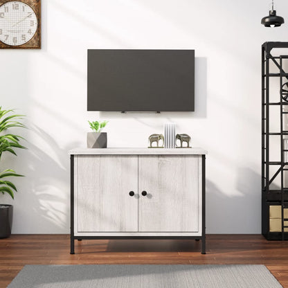 Móvel de TV Iris com 2 Portas de 60 cm - Cinzento - Design Moderno