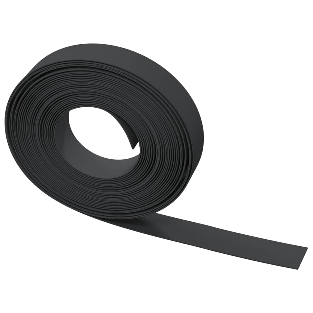 Borda de jardim 10 m 10 cm polietileno preto