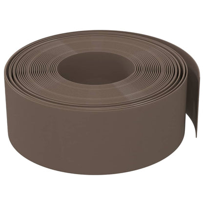 Borda de jardim 10 m 20 cm polietileno castanho