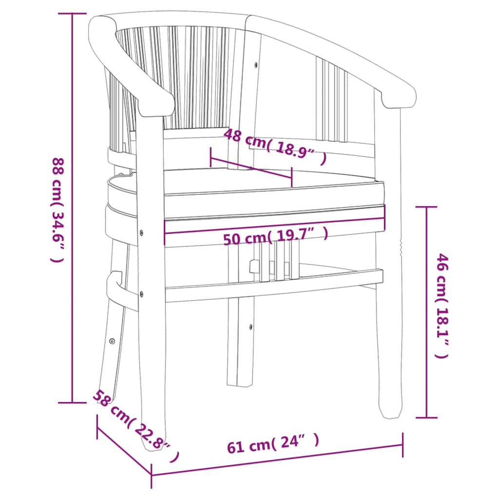 3 pcs conjunto de jantar para jardim madeira de teca maciça