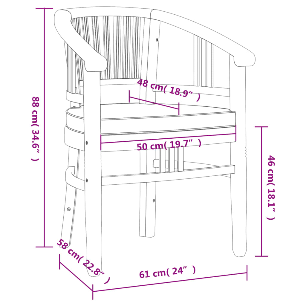 5 pcs conjunto de jantar p/ jardim madeira de teca maciça