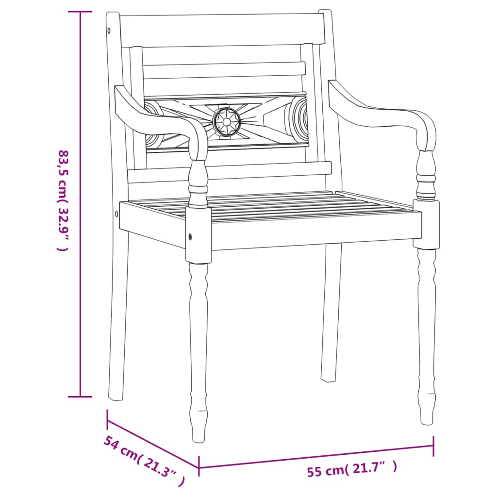 3 pcs conjunto de jantar para jardim madeira de teca maciça