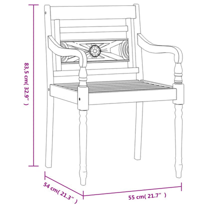 5 pcs conjunto de jantar p/ jardim madeira de teca maciça