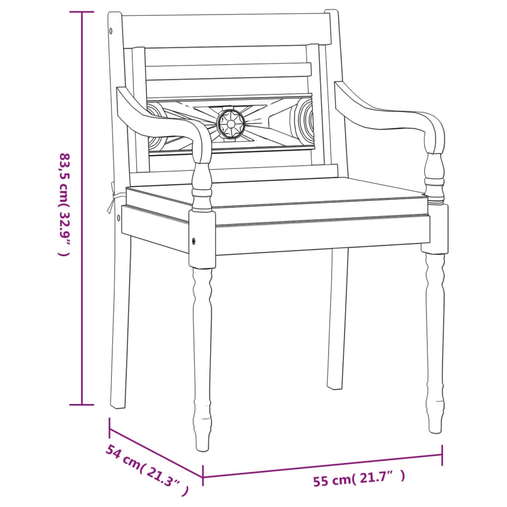 5pcs conjunto jantar p/ jardim c/almofadões brancos teca maciça