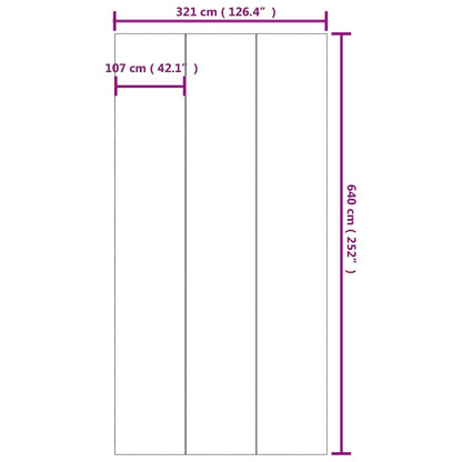 Pano para chão de piscinas 640x321 cm poliéster geotêxtil cinza