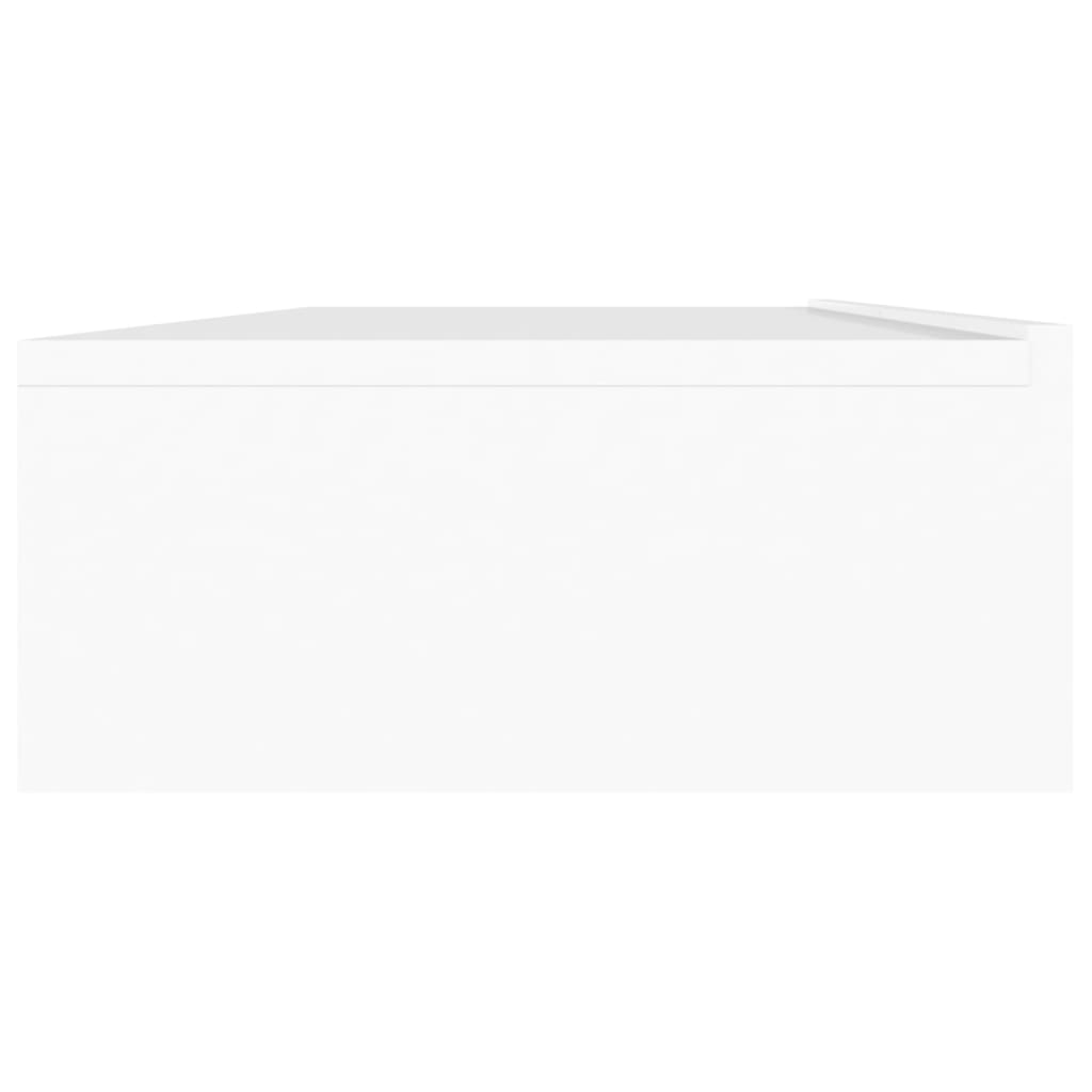 Móvel de TV com luzes LED 120x35x15,5 cm branco