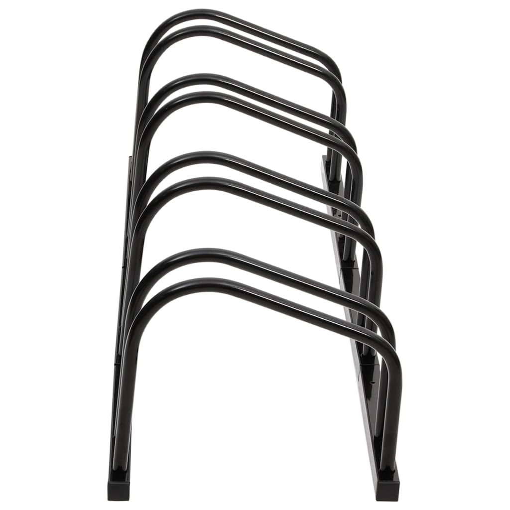 Suporte para 4 bicicletas aço preto