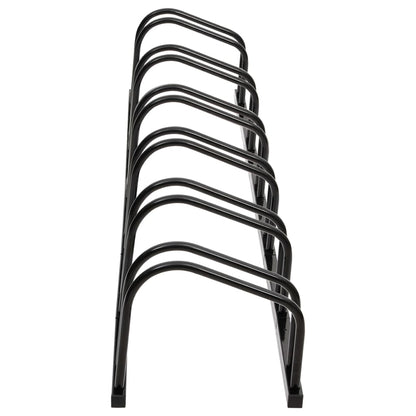 Suporte para 6 bicicletas aço preto