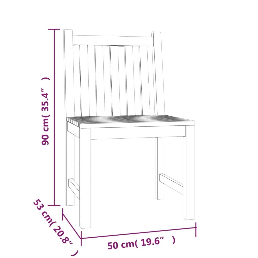 Conjunto de jantar para jardim 7 pcs madeira de teca maciça