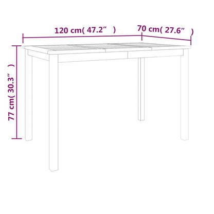 Conjunto de jantar para jardim 7 pcs madeira de teca maciça