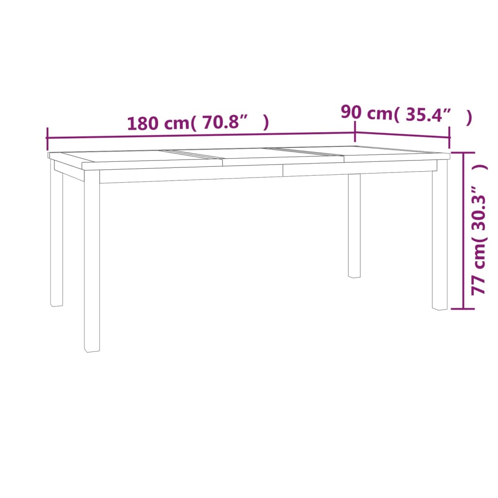 3 pcs conjunto de jantar para jardim madeira de teca maciça