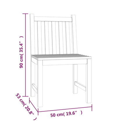 5 pcs conjunto de jantar p/ jardim madeira de teca maciça