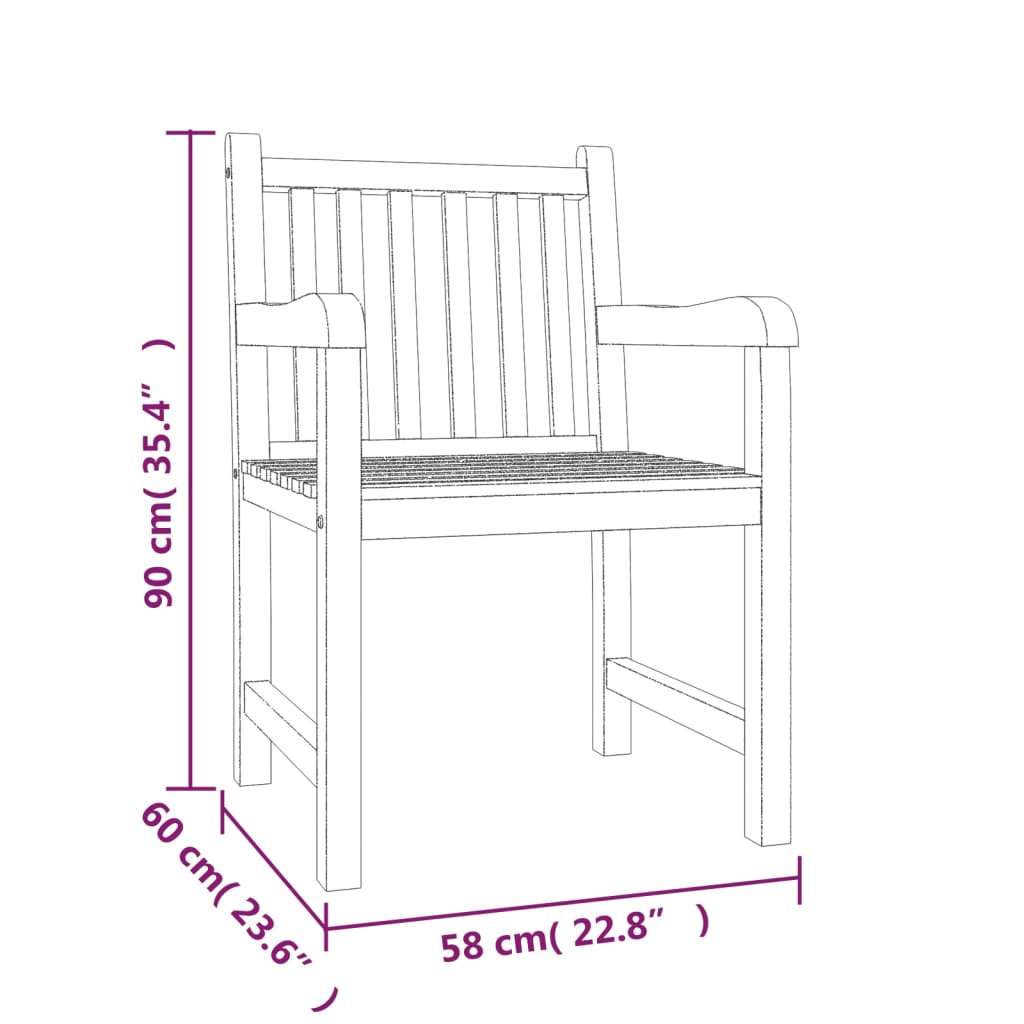 5 pcs conjunto de jantar p/ jardim madeira de teca maciça