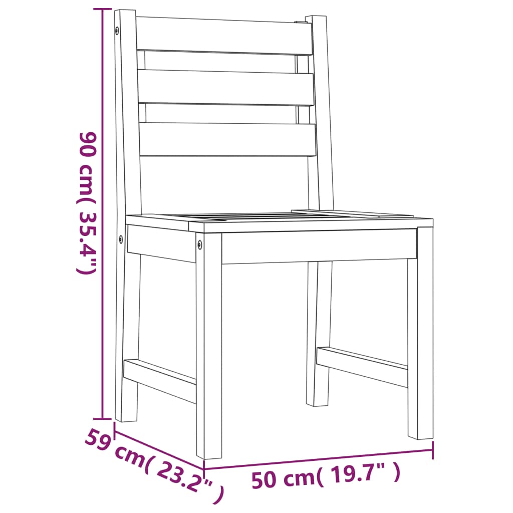 3 pcs conjunto de jantar para jardim madeira de teca maciça