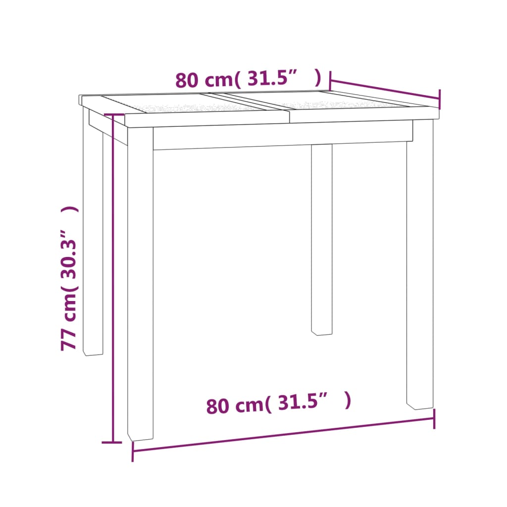 3 pcs conjunto de jantar para jardim madeira de teca maciça