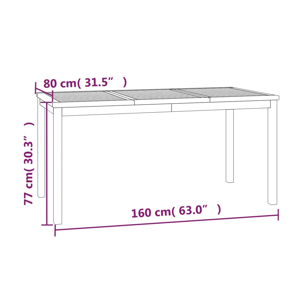 5 pcs conjunto de jantar p/ jardim madeira de teca maciça