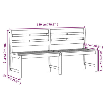 3 pcs conjunto de jantar para jardim madeira de teca maciça