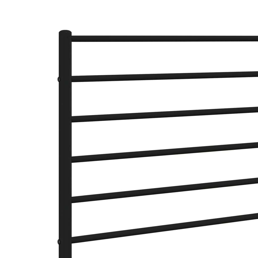 Cabeceira de cama 75 cm metal preto