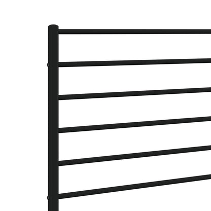 Cabeceira de cama 150 cm metal preto