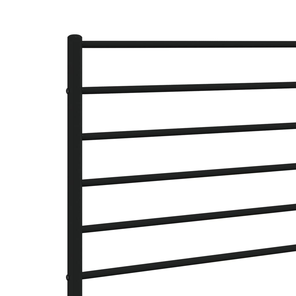 Cabeceira de cama 160 cm metal preto