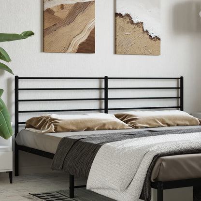 Cabeceira de cama 180 cm metal preto