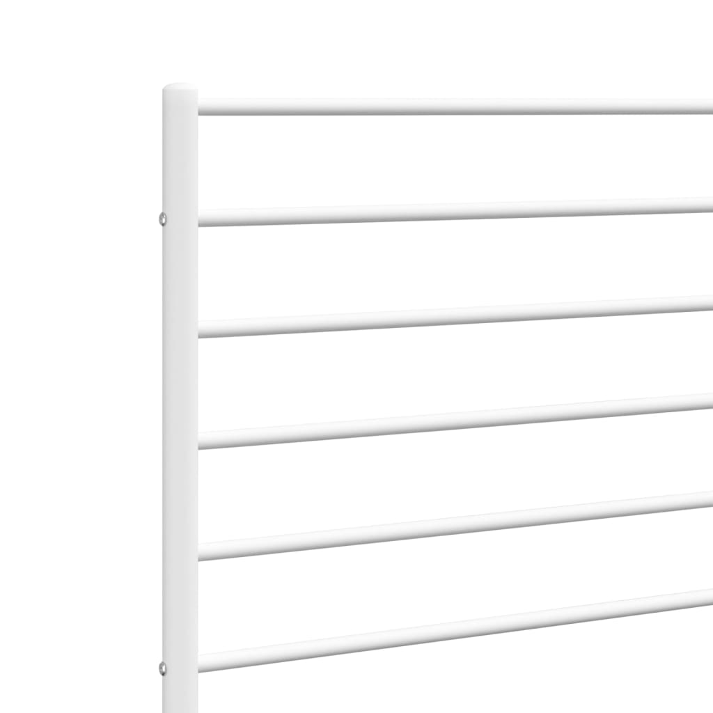 Cabeceira de cama 80 cm metal branco