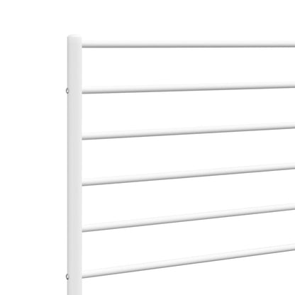 Cabeceira de cama 80 cm metal branco