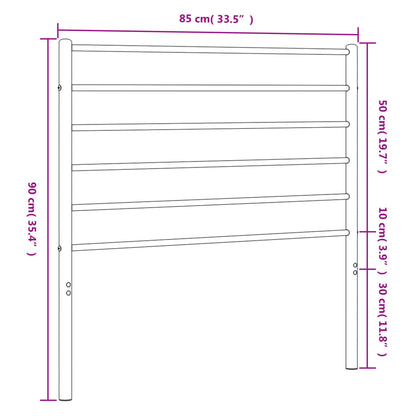 Cabeceira de cama 80 cm metal branco