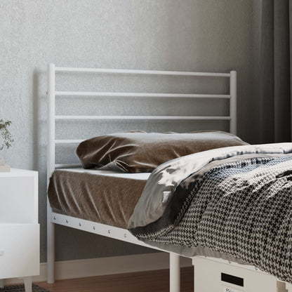 Cabeceira de cama 90 cm metal branco