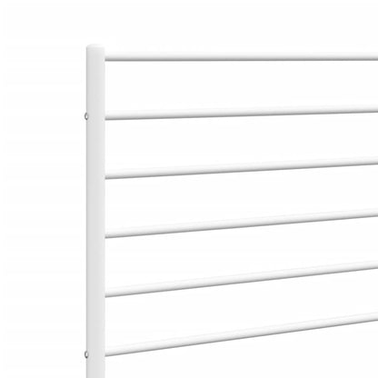 Cabeceira de cama 100 cm metal branco