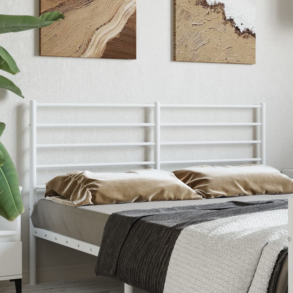 Cabeceira de cama 120 cm metal branco