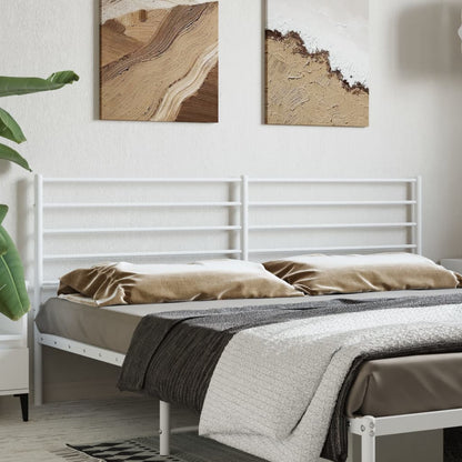 Cabeceira de cama 180 cm metal branco