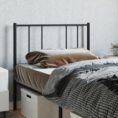 Cabeceira de cama 80 cm metal preto