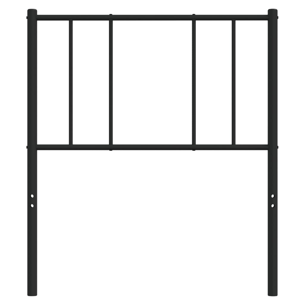 Cabeceira de cama 80 cm metal preto