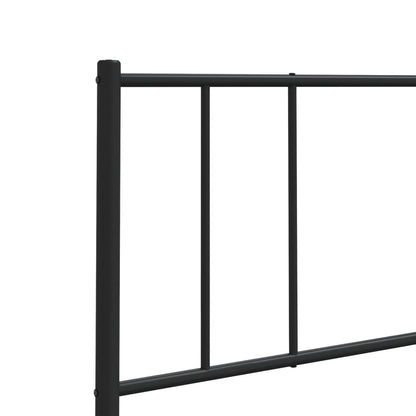 Cabeceira de cama 80 cm metal preto