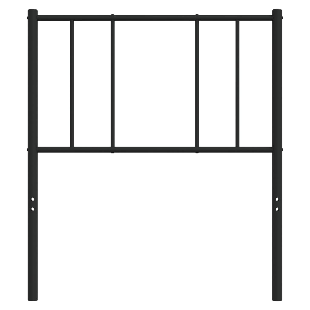 Cabeceira de cama 90 cm metal preto