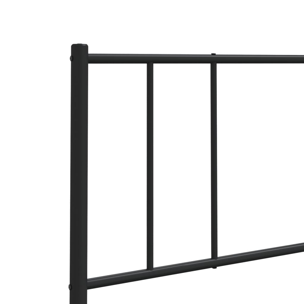 Cabeceira de cama 90 cm metal preto