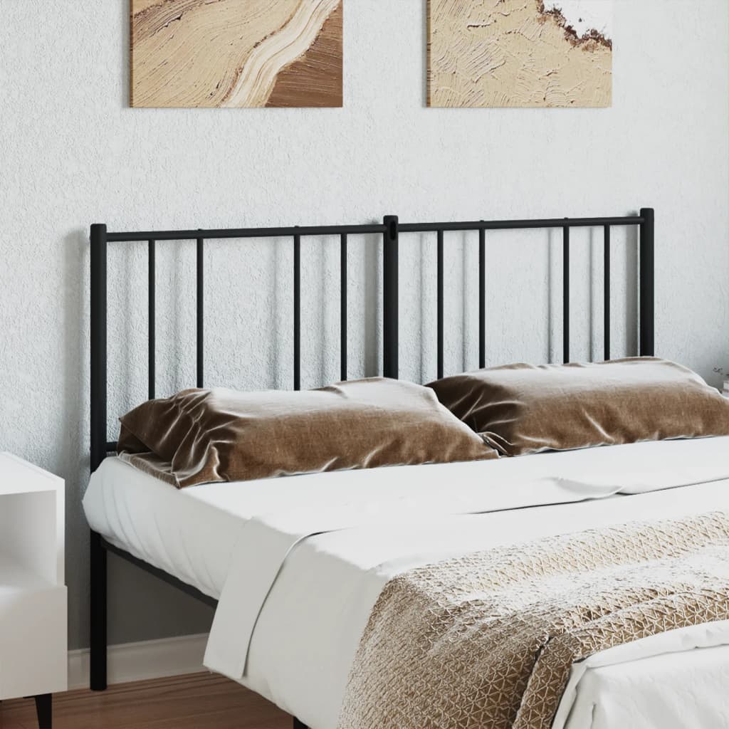 Cabeceira de cama 120 cm metal preto