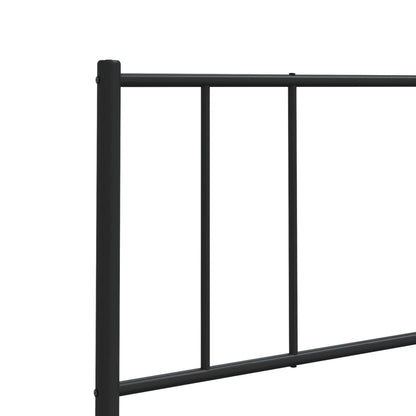 Cabeceira de cama 120 cm metal preto