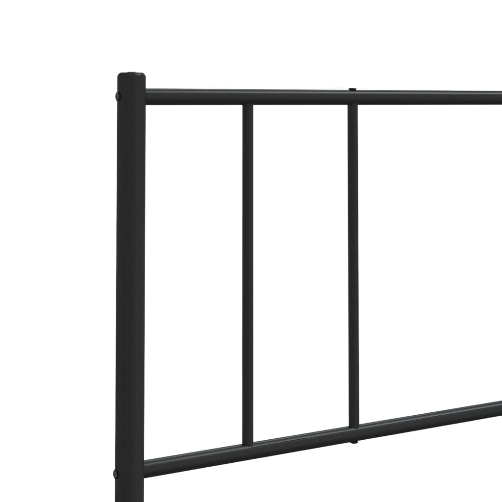 Cabeceira de cama 140 cm metal preto