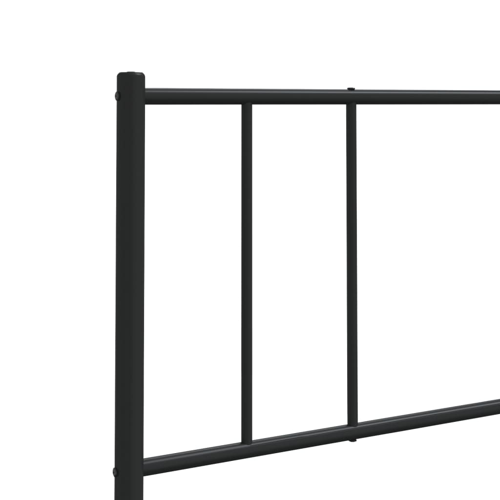 Cabeceira de cama 160 cm metal preto