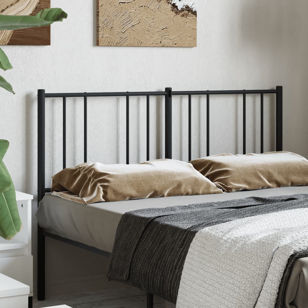 Cabeceira de cama 160 cm metal preto