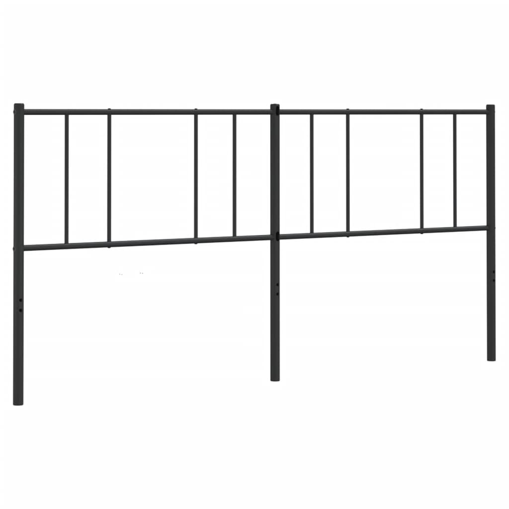 Cabeceira de cama 180 cm metal preto