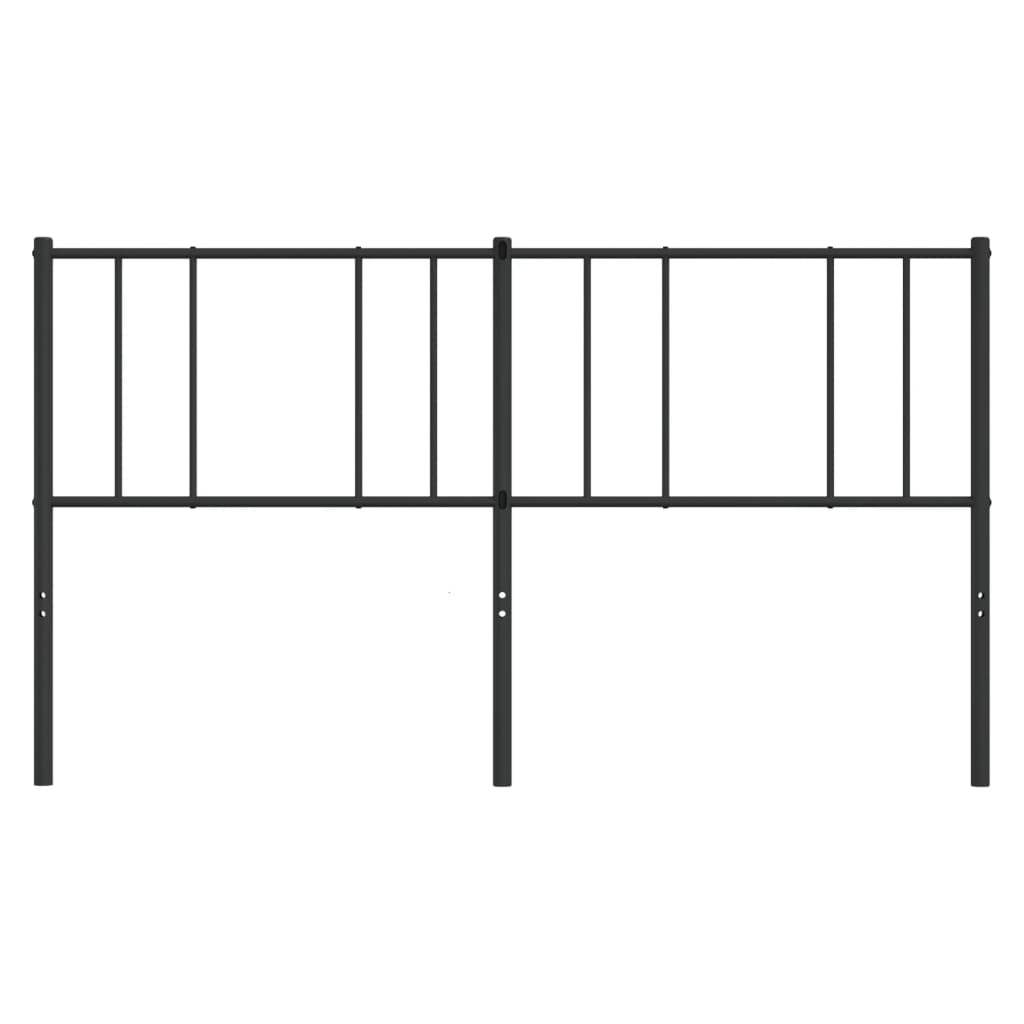 Cabeceira de cama 180 cm metal preto