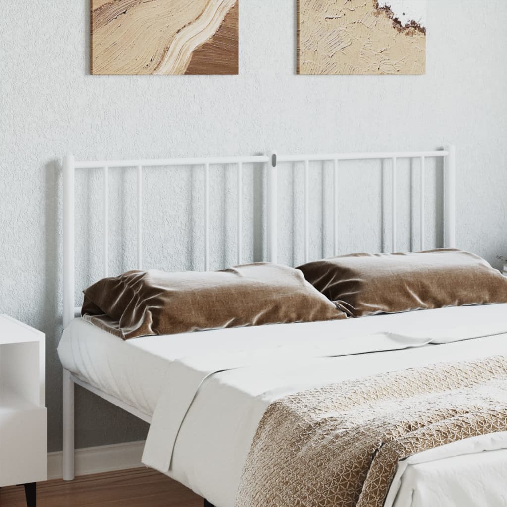 Cabeceira de cama 120 cm metal branco