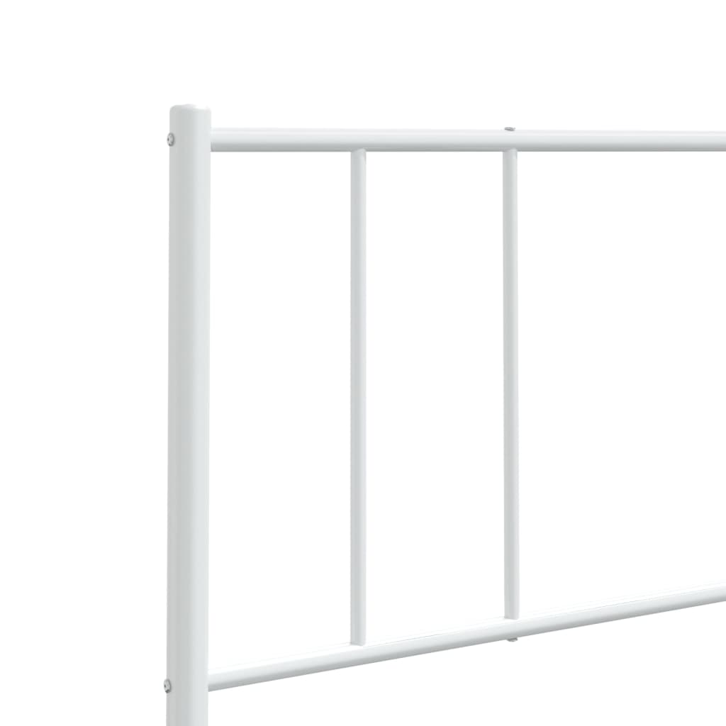 Cabeceira de cama 120 cm metal branco