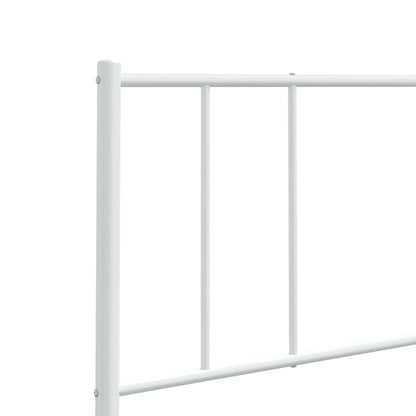 Cabeceira de cama 120 cm metal branco